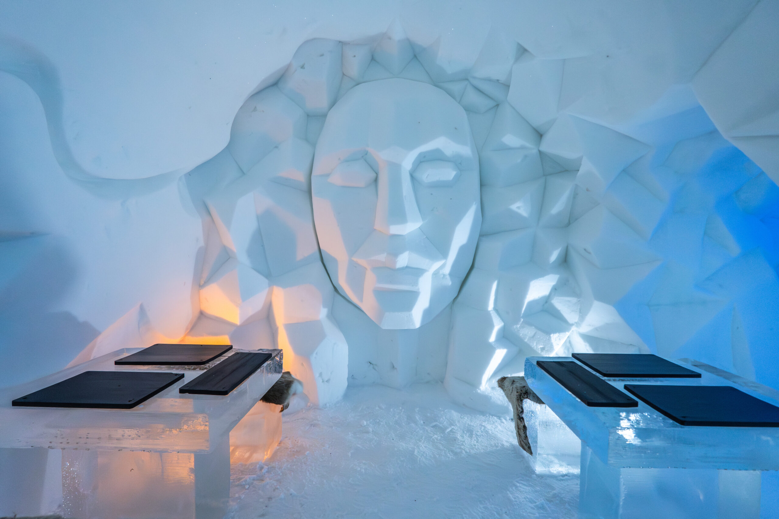 Snow art - Ice Restaurant 2024 - Arctic SnowHotel & Glass Igloos-21